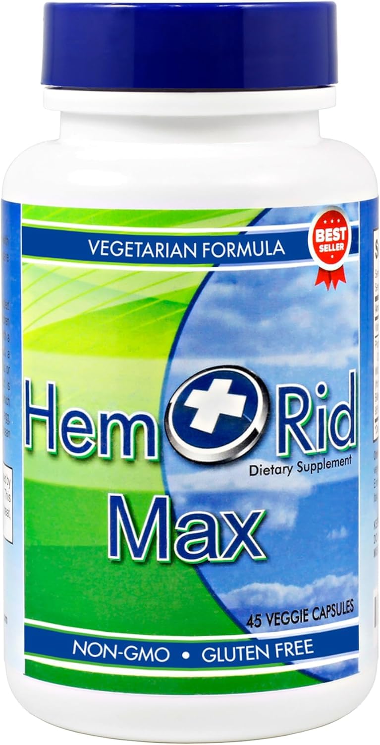 HemRid Max hemorrhoid supplement, 90 count bottle