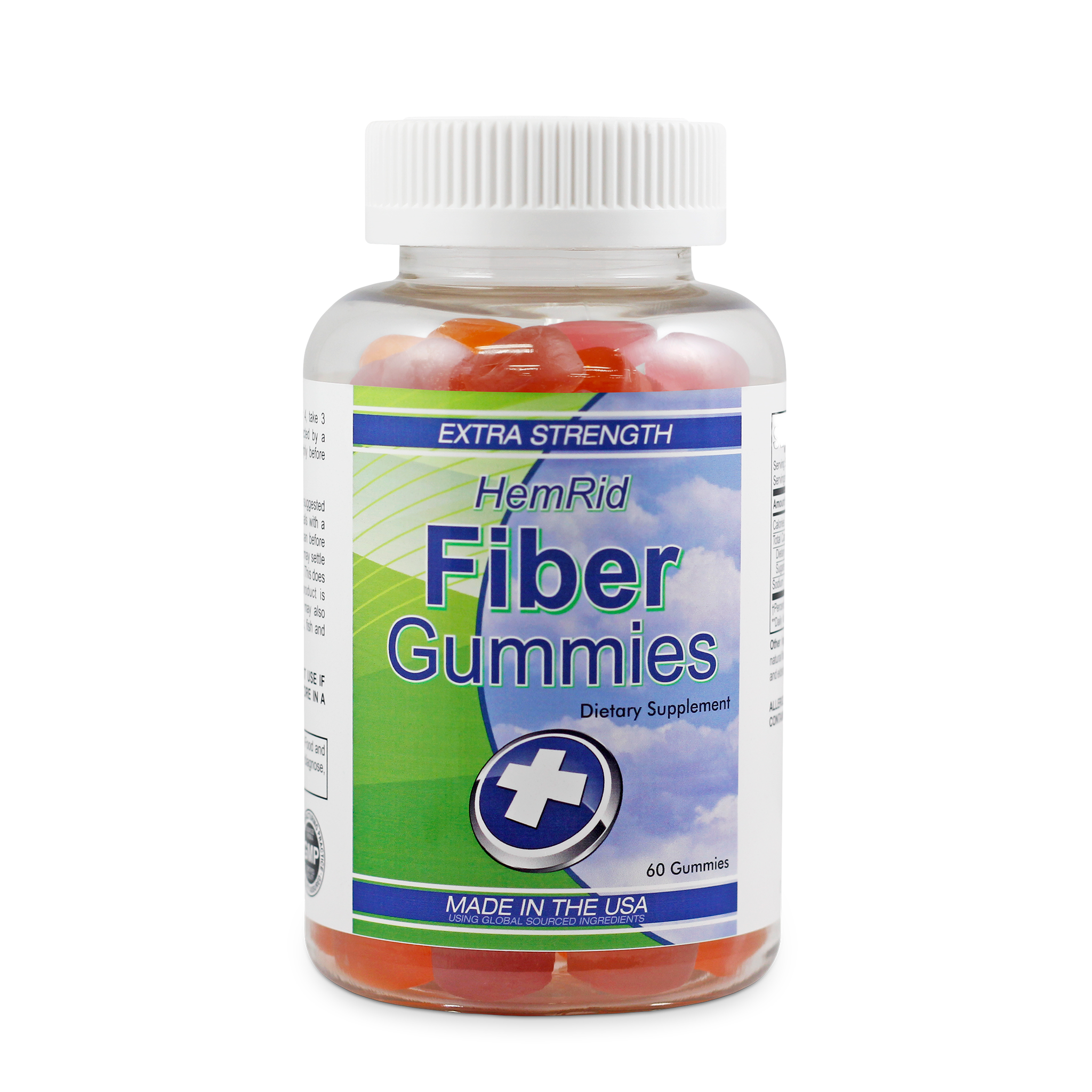 HemRid Fiber Gummies for Hemorrhoids - 5 Bottle Package